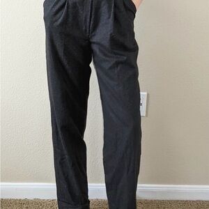 Lauren Ralph Lauren Dark Charcoal Grey 100% Wool Trousers
